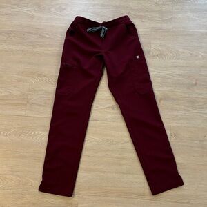 Figs Women's Burgundy Straight Leg Pants